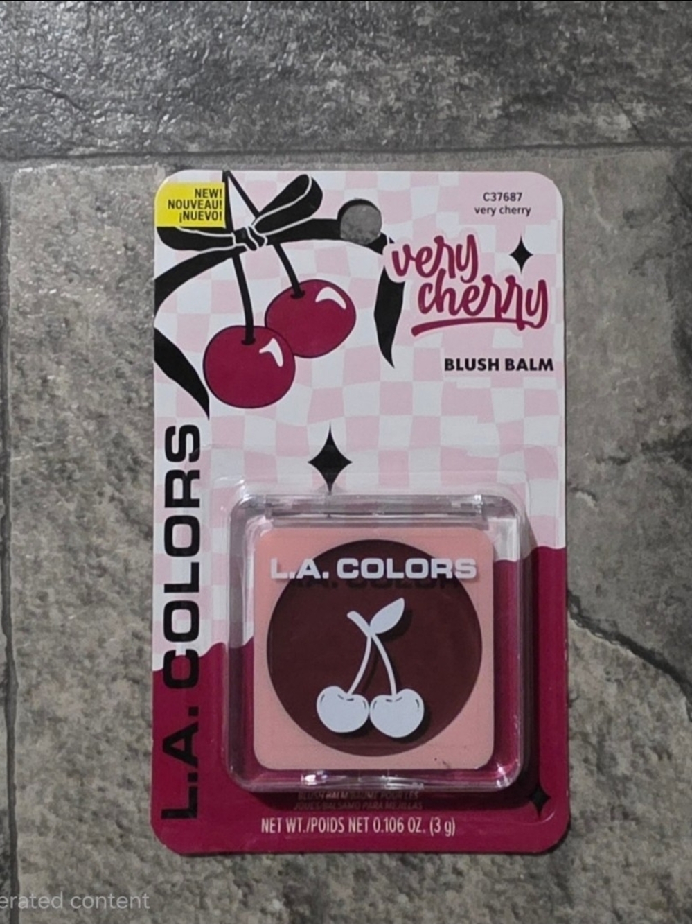 L.A. COLORS Very Cherry Blush Balm - Cherry Pink